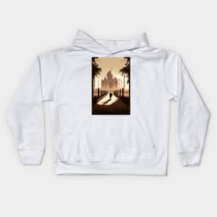 The Taj Mahal at Sunset Kids Hoodie